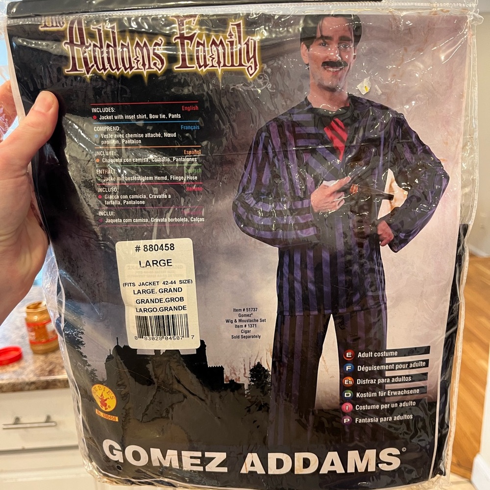 Gomez Addams Costume with Striped Jacket